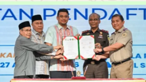 Bobby Jadi Orang Tua Asuh Nazir Wakaf, Dorong Percepatan Sertifikasi Tanah Wakaf di Sumut