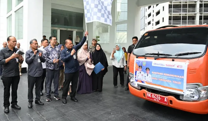 Pemprov Sumut Kirim 1 Ton Makanan Siap Saji untuk Korban Bencana NTT