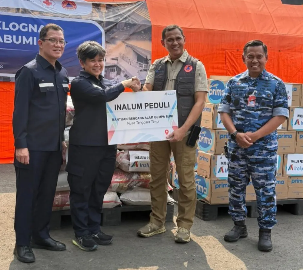 INALUM Kirim Bantuan dan Relawan Untuk Korban Gempa NTT