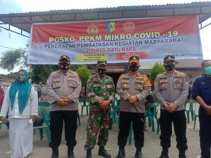 Patuhi Prokes, Polres Batu Bara Dirikan Posko PPKM Mikro Covid-19