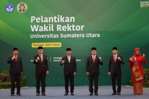 Lima Wakil Rektor USU Periode 2021-2025 Dilantik. MWA : WR Harus Kerja Keras