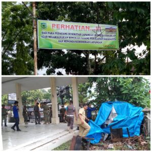 Pedagang Kaki Lima Lapangan Merdeka Sibuhuan Diwajibkan Sistim Bongkar Pasang