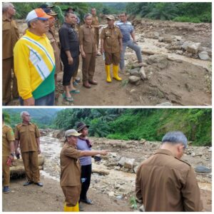 Wabup Palas Zarnawi Tinjau Lokasi Bencana Alam Desa Janji Lobi 