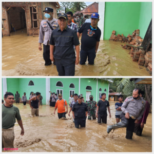 Wabup Zarnawi Tinjau Banjir Pemukiman Warga Kecamatan Barumun Baru