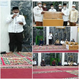 Bupati Batu Bara Zahir Bantu AC dan Uang Untuk BKM Masjid Al Fatah Titi Putih