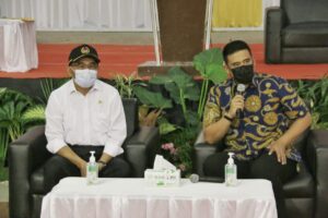 Bobby Sampaikan Perkembangan Covid-19 Ke Menko PMK. Kota Medan Zona Kuning