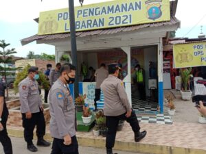 Pamatwil Polda Sumut Cek Kesiapan Pos Penyekatan Wilayah Hukum Polres Batu Bara