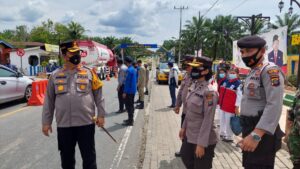 Polres Batu Bara Cek Sarana Prasarana Pos PAM Check Point