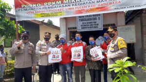 Kapolres Batu Bara Tinjau Ruang Isolasi Mandiri Covid-19 Desa Sumber Padi