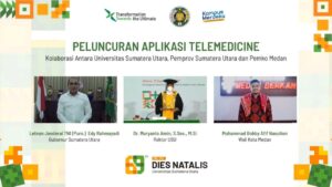 Puncak Dies Natalis Ke-69, USU Launching Telemedicine Covid-19