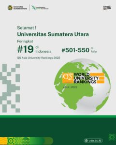 USU Peringkat 19 Universitas Terbaik di Indonesia Versi QS AUR 2022