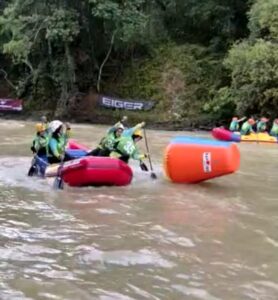 Hari Pertama Kejurnas Arung Jeram Way Besai Lampung, Tim Sumut Raih 2 Emas 2 Perunggu