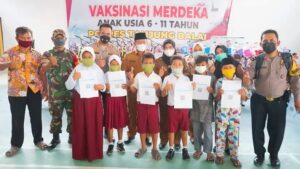 Plt Wali Kota Tanjungbalai dan Kapolres Tinjau Vaksinasi Lansia dan Anak