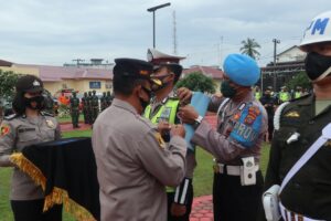 Polres Batu Bara Gelar Apel Persiapan Ops Keselamatan Toba 2022 