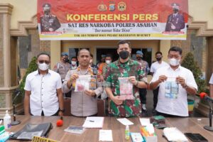 Kapolres Asahan Paparkan Kasus 1 Kg Sabu dan 280 Butir Pil Ekstasi