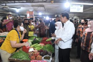 Jokowi Cek Harga Bahan Pokok di Kota Medan