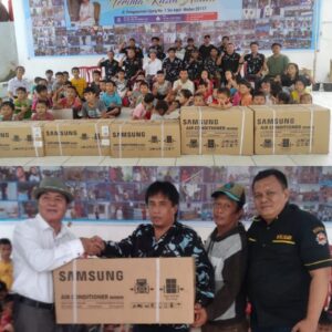 Ketua AMPI Sumut Dr David Luther Lubis Bantu 3 AC Panti Asuhan Terima Kasih Abadi 