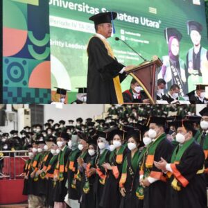 Rektor USU Tekankan Kualitas Karakter kepada 3.180 Wisudawan