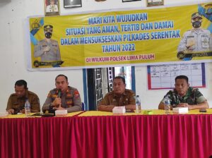 Kapolsek Indrapura Silahturahmi Dengan Balon Kades