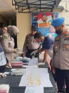 Anggota Samapta Polrestabes Medan Mendadak Tes Urine