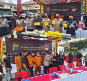 Di Medan, Penyelundupan 42 Kg Sabu Digagalkan, 3 Pengedar Ditangkap