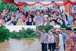 Bobby Resmikan Perbaikan Bantaran Sungai Jl.Seksama Kelurahan Binjai 