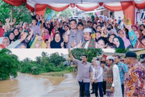 Bobby Resmikan Perbaikan Bantaran Sungai Jl.Seksama Kelurahan Binjai 