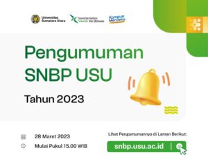 USU Terima 2.303 Mahasiswa Baru Jalur SNBP 2023 