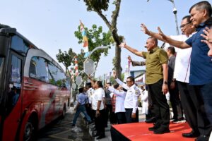 Edy Rahmayadi Lepas 94 Bus Mudik Gratis Pemprov Sumut. Rumah Tinggal Diamankan 