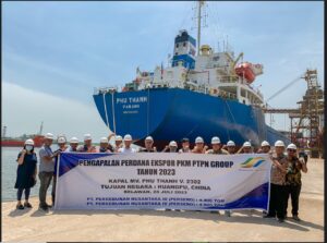 Holding PTPN III Lepas Ekspor Perdana Palm Kernel Expeller ke China Senilai Rp.18,2 Miliar