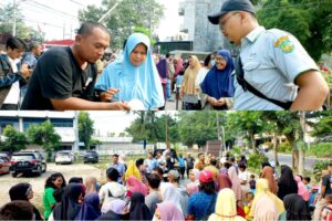 Pasar Keliling di Medan Denai Diserbu Masyarakat.