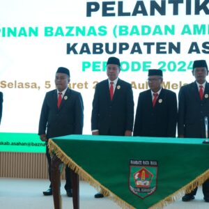 Bupati Asahan, H. Surya,  Lantik Pimpinan Baznas Kabupaten Asahan Periode 2024-2029.