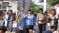 Ribuan Peserta Pawai Taaruf Meriahkan Pembukaan MTQ Ke-56 Tingkat Kabupaten Tapsel.