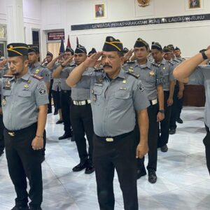 Lapas Labuhan Ruku Ikuti Upacara HBP Ke-60 Secara Virtual.