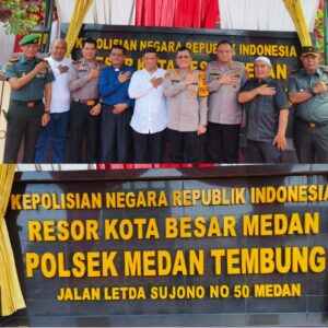 Kapolrestabes Medan Resmikan Polsek Medan Tembung.