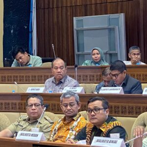 Bobby Nasution Beri Masukan RUU tentang Kota Medan di Komisi II DPR RI.