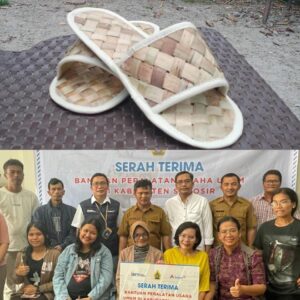 INALUM dan Rumah BUMN Samosir Hadirkan Produk Kreatif Bahan Baku Eceng Gondok.