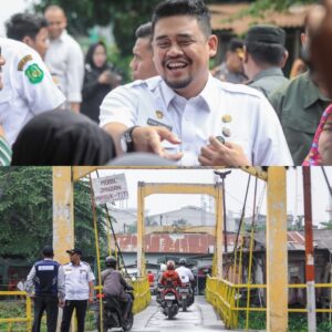 Bobby : Jembatan Gantung Sungai Deli Kota Bangun Akan Direnovasi.