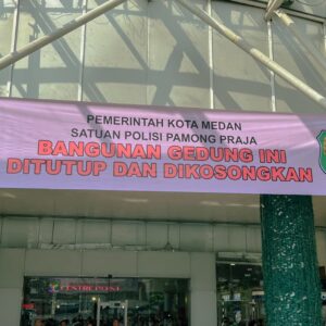 Tak Bayar Tunggakan Pajak, Pemko Medan Kembali Tutup Mall Centre Point.