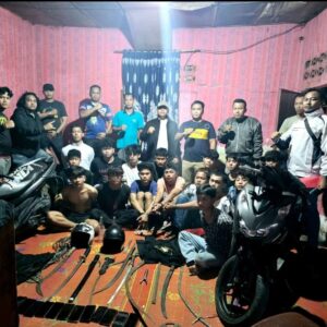 Polres Asahan Tangkap Kelompok Geng Motor di Kecamatan Simpang Empat