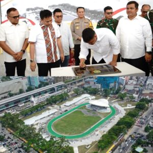 Sehari Sebelum Dilantik Jadi Gubernur, Bobby Resmikan Hasil Revitalisasi Lapangan Merdeka