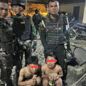 Terjadi Baku Hantam Brutal. Denpom I/5 Medan Ringkus Dua Geng Motor Bersenjata Samurai