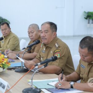 Bupati Asahan Taufik ZA, Pimpin Rakorpem Bulan Maret 2025