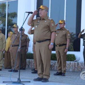 Bupati AsahanTaufik ZA, Pimpin Apel Perdana, Minta ASN Bekerja Profesional