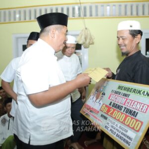 Bupati Asahan Taufik ZA, Safari Ramadhan ke Masjid Al-Iradah Pulau Bandring
