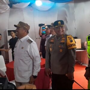 Bupati Batu Bara, Kapolres,Dandim Cek Pos Pengamanan Lebaran