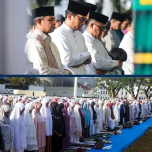 Rico Waas Salat di Lapangan Merdeka. Iduladha Momentum Meningkatkan Ketaqwaan dan Peduli Sesama