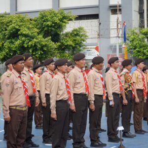 Warga Binaan Rutan Medan Upacara Pembukaan Perkemahan Satya Dharma Bakti Pemasyarakatan Tahun 2025