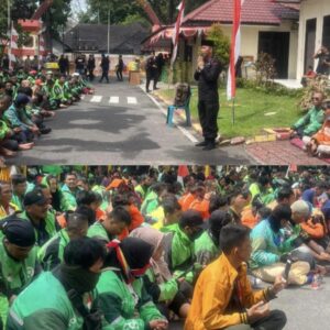 Kebersamaan Brimob dan Ojol di Sumut : Satukan Hati dan Kepedulian