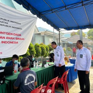 Kakanwil Kunker ke Lapas Labuhan Ruku, Pantau Screening dan Ronsen Paru-Paru Warga Binaan